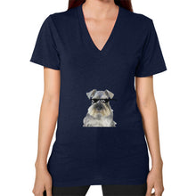 V-Neck (on woman) Navy unorthodoxy