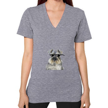 V-Neck (on woman) Tri-Blend Grey unorthodoxy