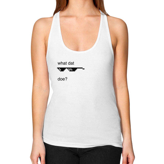 Women's Flowy Racerback Tank White unorthodoxy