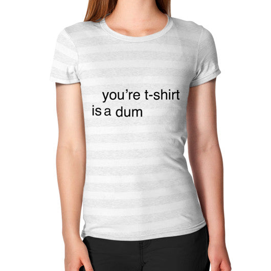 Women's T-Shirt Ash White Stripe unorthodoxy