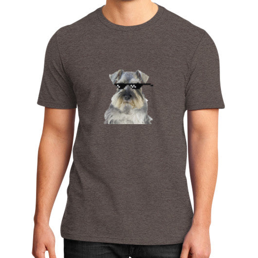 District T-Shirt (on man) Heather brown unorthodoxy