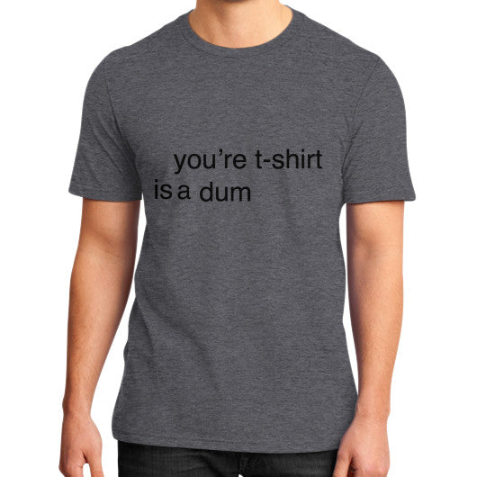 District T-Shirt (on man) Heather charcoal unorthodoxy