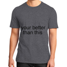 District T-Shirt (on man) Heather charcoal unorthodoxy