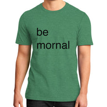 District T-Shirt (on man) Heather green unorthodoxy