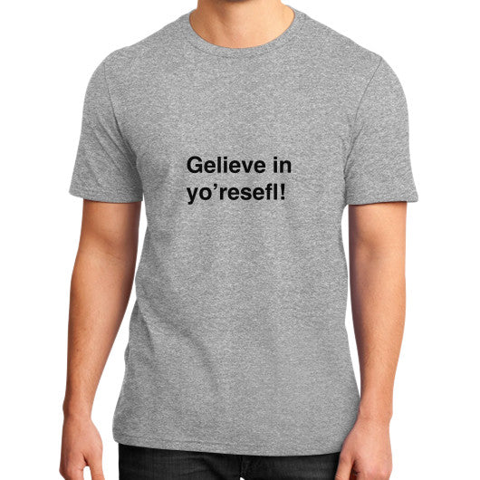 District T-Shirt (on man) Heather grey unorthodoxy