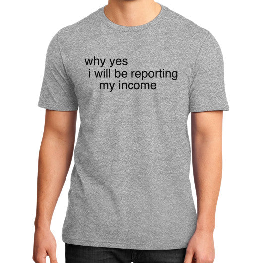 District T-Shirt (on man) Heather grey unorthodoxy