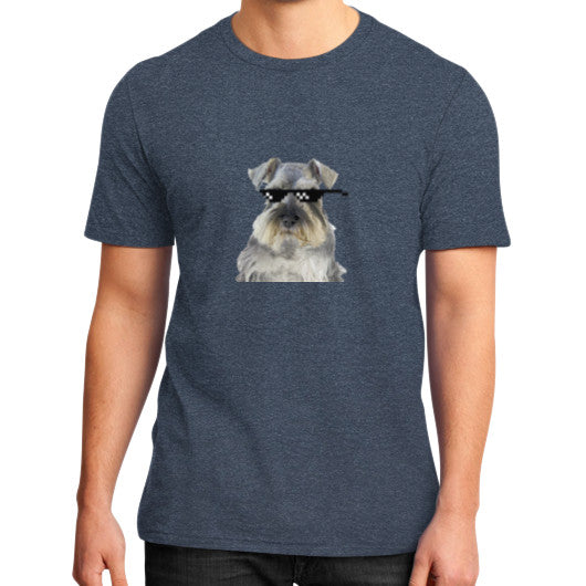District T-Shirt (on man) Heather navy unorthodoxy