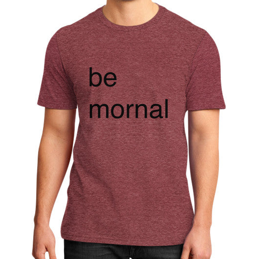 District T-Shirt (on man) Heather red unorthodoxy