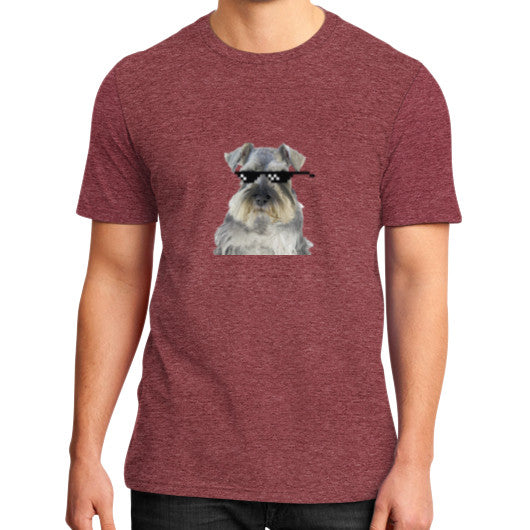 District T-Shirt (on man) Heather red unorthodoxy