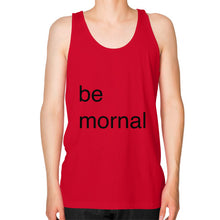 Unisex Fine Jersey Tank (on man) Red unorthodoxy