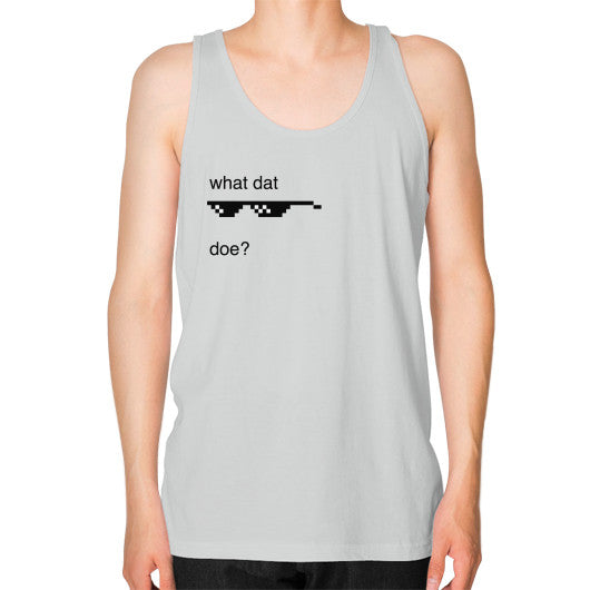 Unisex Fine Jersey Tank (on man) Silver unorthodoxy