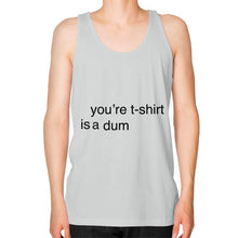 Unisex Fine Jersey Tank (on man) Silver unorthodoxy