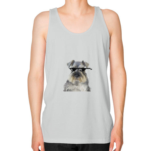 Unisex Fine Jersey Tank (on man) Silver unorthodoxy
