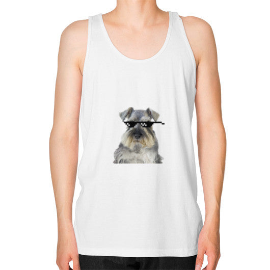 Unisex Fine Jersey Tank (on man) White unorthodoxy