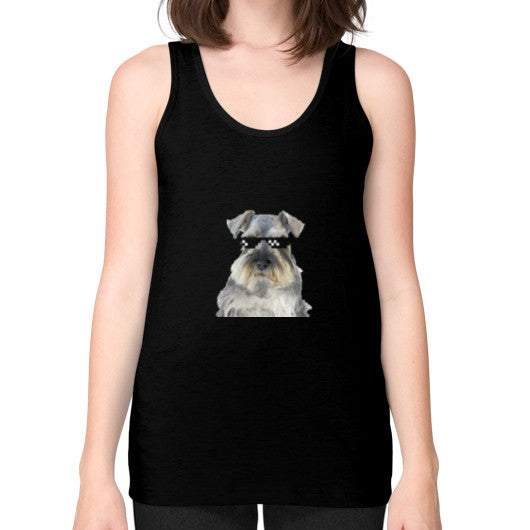 Unisex Fine Jersey Tank (on woman) Black unorthodoxy