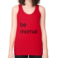 Unisex Fine Jersey Tank (on woman) Red unorthodoxy
