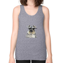 Unisex Fine Jersey Tank (on woman) Tri-Blend Grey unorthodoxy