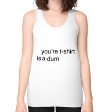 Unisex Fine Jersey Tank (on woman) White unorthodoxy
