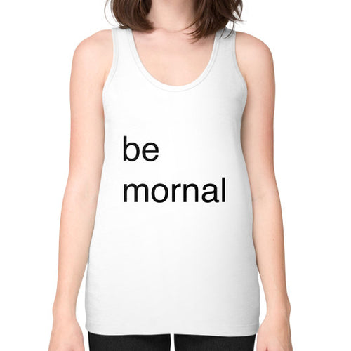 Unisex Fine Jersey Tank (on woman) White unorthodoxy