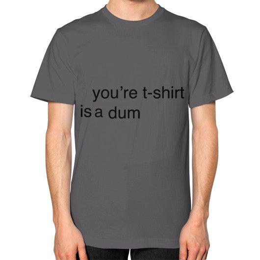Unisex T-Shirt (on man) Asphalt unorthodoxy