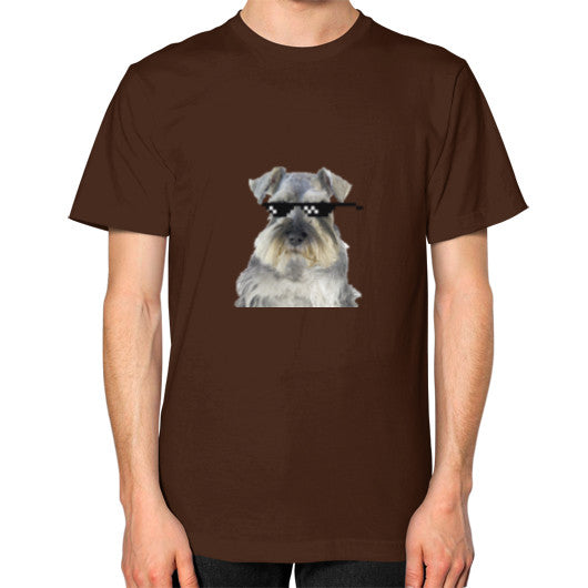 Unisex T-Shirt (on man) Brown unorthodoxy