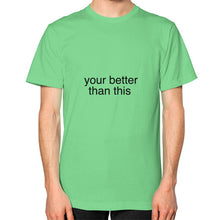 Unisex T-Shirt (on man) Grass unorthodoxy