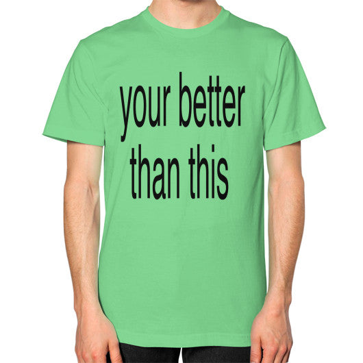 Unisex T-Shirt (on man) Grass unorthodoxy