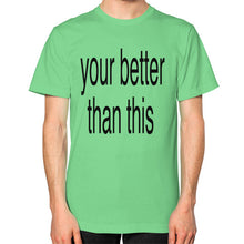 Unisex T-Shirt (on man) Grass unorthodoxy