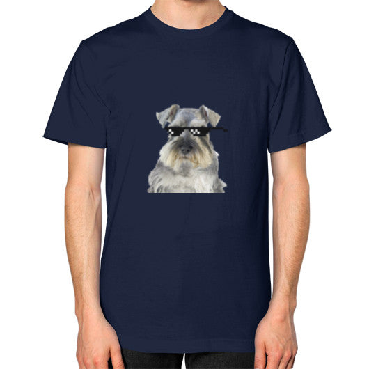 Unisex T-Shirt (on man) Navy unorthodoxy