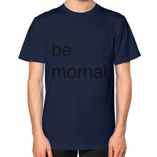 Unisex T-Shirt (on man) Navy unorthodoxy