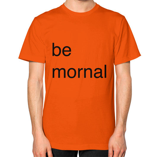 Unisex T-Shirt (on man) Orange unorthodoxy