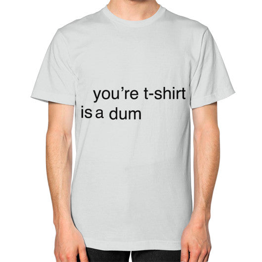 Unisex T-Shirt (on man) Silver unorthodoxy