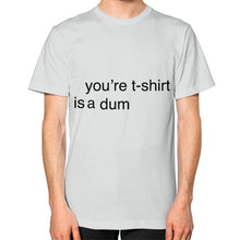 Unisex T-Shirt (on man) Silver unorthodoxy