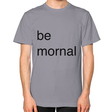 Unisex T-Shirt (on man) Slate unorthodoxy