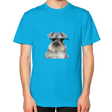 Unisex T-Shirt (on man) Teal unorthodoxy