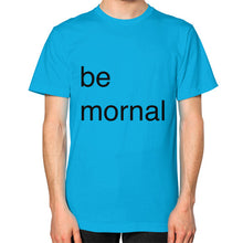 Unisex T-Shirt (on man) Teal unorthodoxy