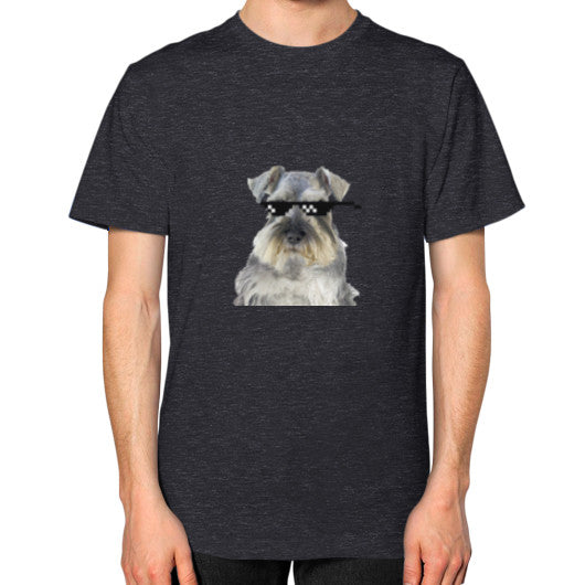 Unisex T-Shirt (on man) Tri-Blend Black unorthodoxy