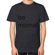 Unisex T-Shirt (on man) Tri-Blend Black unorthodoxy