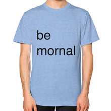 Unisex T-Shirt (on man) Tri-Blend Blue unorthodoxy