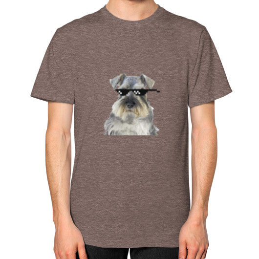 Unisex T-Shirt (on man) Tri-Blend Coffee unorthodoxy