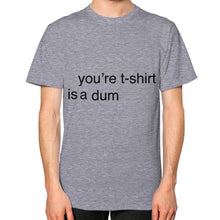 Unisex T-Shirt (on man) Tri-Blend Grey unorthodoxy