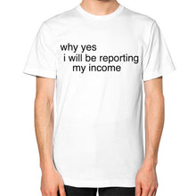 Unisex T-Shirt (on man) White unorthodoxy