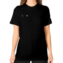 Unisex T-Shirt (on woman) Black unorthodoxy