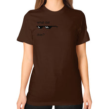 Unisex T-Shirt (on woman) Brown unorthodoxy