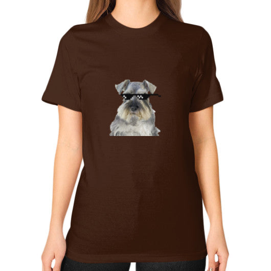 Unisex T-Shirt (on woman) Brown unorthodoxy
