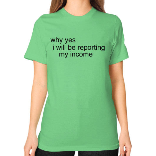 Unisex T-Shirt (on woman) Grass unorthodoxy