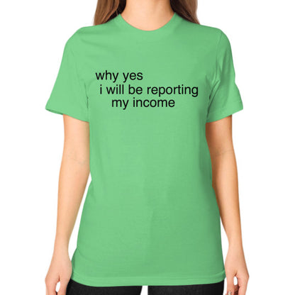 Unisex T-Shirt (on woman) Grass unorthodoxy