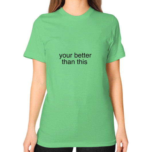 Unisex T-Shirt (on woman) Grass unorthodoxy