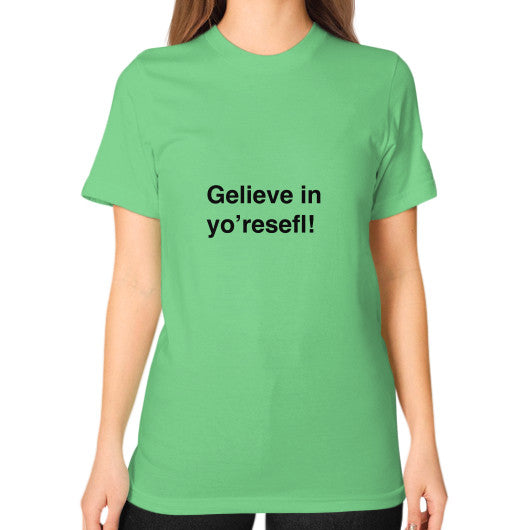 Unisex T-Shirt (on woman) Grass unorthodoxy