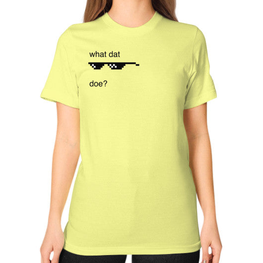 Unisex T-Shirt (on woman) Lemon unorthodoxy